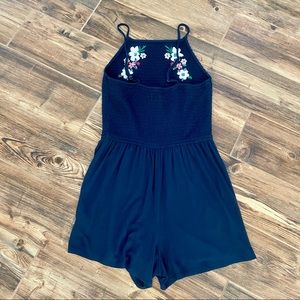 Hollister Navy Knit Romper